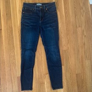 Madewell 9”high rise jeans, size 27